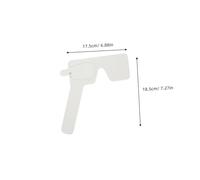 SKISUNO 2Pcs Eye Occluder Plates for Eyesight Test Ergonomic Handheld Visual Test Covers Lightweight Black White Eye-Shielding Plates for Optometry Family School Hospital Use
