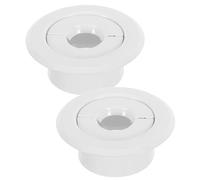SKISUNO 2pcs Fire Sprinkler Trim Ring, Fire Sprinkler Escutcheon Plate, Stainless Steel, White, 2.3cm Inner, for Residential and Commercial Ceilings