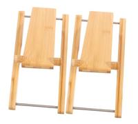 SKISUNO 2pcs Folding Squatting Toilet Stool Comfortable Foot Stool for Bathroom Use Non-Slip Home Footstool for Adults