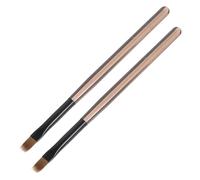 SKISUNO 2pcs Gradient Nail Art Pens High Density Bristles Professional Manicure Tools for Precise Transitions and Seamless Blending for Home Salon Use