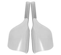 SKISUNO 2pcs Hair Spray Protective Shield Haircut Eyes Protective Shield for Hair with Handle Pet Material Easy to Use Mess-free Experience