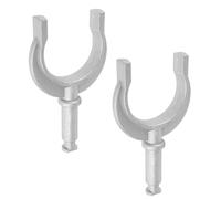 SKISUNO 2pcs Heavy Duty Aluminum Oar Lock Bracket for Row Boats Kayaks Canoes Rustproof Paddle Holder with Stable Locking Easy Installation Fit for Dinghy Lifeboat Yacht