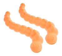SKISUNO 2pcs Interactive Orange Caterpillar Dog for Puppies and Dogs Made of Sturdy Tpr Material, Enhances Intelligence and Chewing during Playtime and Daily Activities
