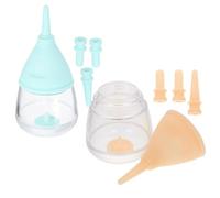 SKISUNO 2pcs Kitten Milk Bottle with Safe Flow Control and Dual Pet Feeding Efficiency Silicone Newborn Pet Bottles Designed for Small Dogs and Rabbits for Feeding Newborn Puppies