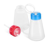 SKISUNO 2pcs Makeup Remover Pump Empty Bottle Liquid Bottles Push down Pump for Nail Polish Remover and Liquid Dispenser Needs