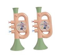 SKISUNO 2pcs Multifunctional Trumpet Instrument Water Plaything with Blow and Spray Features Beach and Pool for Boys