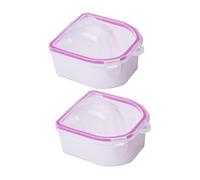 SKISUNO 2pcs Nail Remover Bowl Soaking Bowl for Manicure French Nails Treatment Art Tools