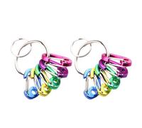 SKISUNO 2pcs Outdoor Multi-functional Buckles D-shaped Spring Buckles Made of Sturdy Aluminum Alloy for Securely Attaching Water Bottles and Anti-lost Use, for Hiking and Backpacking
