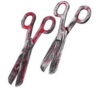 SKISUNO 2pcs Oversized Plastic Fake Scissors for Halloween Party Props and Clown Accessories, Easy to Use Stage Performance Scissor Prop with Unique Distinctive Design