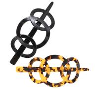 SKISUNO 2pcs Plastic Hair Clips French Hair Clips Vintage Style Practical Sturdy Accessories for Women Teen Daily Life