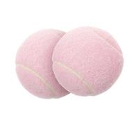 SKISUNO 2Pcs Playful Pink Rubber Tennis Balls for Beginner Female Players Training to Hand-eye Coordination and Reaction Suitable for All Skill Levels