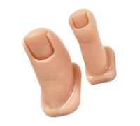 SKISUNO 2pcs Silicone Fake Toes for Nail Practice Durable and Realistic Training Tools for Acrylic Nail Art Set of Soft Silicone Mannequin Toes for Professional Use