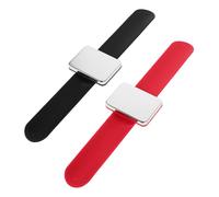 SKISUNO 2Pcs Silicone Magnet Wrist Band Pin Holder for Sewing Hair Styling Comfortable Magnet Hold Versatile Tool for Hairdressers Quilters Portable Easy to Use