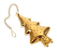 SKISUNO 2pcs Stainless Steel Tea Strainers Creative Christmas Tree Shape Reusable Tea Infusers for Home and Office Fine Mesh Filters and Wear-Resistant