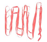 SKISUNO 2PCS Thickened Widened Elastic Jump Rope Red for Sports Training and Outdoor Play Rubber Band Skipping Rope for Primary School Students and Fun Exercise