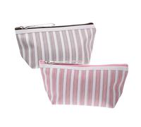 SKISUNO 2pcs Toiletry Bag Travel Cosmetics Bag Zipper Compact for Flight Attendant Essentials