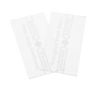 SKISUNO 2pcs Transparent Fire Alarm Manual Switch Cover High Temperature Resistant Glass Break Easy Installation Clear Markings Emergency Safety Replacement for Manual Call Points