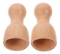 SKISUNO 2pcs Wooden Massage Cups for Neck and Back Reusable Lymphatic Massager Suction Cups for Daily Use Body Massage