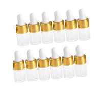 SKISUNO 30pcs Glass Liquid Dropper Bottles 2ml Essential Oil Containers for Travel and Sample Dispensing