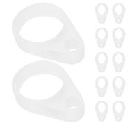 SKISUNO 30pcs Hearing Aid Silicone Rings, Prevent Loss Rings, 8mm Hole, Clear Anti-Lost Lanyard Attachment Retainer for Hearing Aids, Prevent Drops & Loss