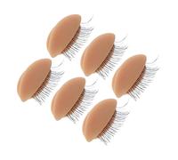 SKISUNO 3pairs Eyelash Perming Kit Replacement Eyelids Real Skin Touch Makeup Practice Tool for Lash Training