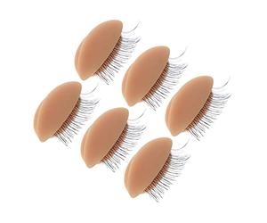 SKISUNO 3pairs Eyelash Perming Kit Replacement Eyelids Real Skin Touch Makeup Practice Tool for Lash Training