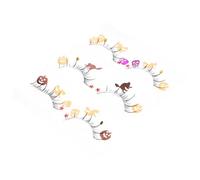 SKISUNO 3pairs Halloween False Eyelashes Glitter Sequin for Women Costume Parties Creative Cosplay Makeup Thick Huge Exaggerated Stage Fashion Halloween Women Fake Lashes Reusable