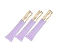 SKISUNO 3Pcs 20ml Eye Cream Dispenser Container Massage Head Refillable Essential Oil Squeeze Tube for Travel Accessories Silicone Soft Tube Holder