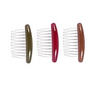 SKISUNO 3pcs Anti-skid Side Hair Comb Set for Women, Acrylic Interleaved Tortoise Shell Hairpins, Suitable for Styling and Securing Hair in Daily Use and Special Occasions