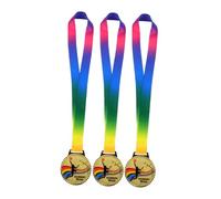 SKISUNO 3pcs Basketball Gold Medals with Pendant for Sports Events Tournament Awards Motivational Reward for First Prize Winners Party Favors Zinc Alloy Craftsmanship