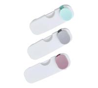SKISUNO 3pcs Boy Girl Safety Cabinet Locks Multi-Function Drawer Locks for Boys and Girls Easy to Install Suitable for Doors Windows Appliances Purple Green Gray