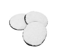 SKISUNO 3pcs Cleansing Cotton Remover Lint Cotton Pads Microfiber Facial Reusable Cleanser Simple Face Wipes Makeup Washable Cleansing Pad White