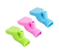 SKISUNO 3Pcs Faucet Extension for Hand Washing Sink Handle Extender Green Blue Pink Easy to Install Faucet Accessories