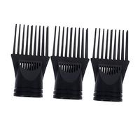 SKISUNO 3PCS Hair Dryer Comb Attachment Set High Temperature Resistant Professional Diffuser for Quick Drying Compatible with Hair Dryers for Styling and Versatile Use