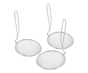 SKISUNO 3pcs Large Moxibustion Ash Collection Nets Stainless Steel Mesh Holder Replacement Parts for Traditional Chinese Moxa Therapy Acupuncture Accessories Heat-Resistant Safety Mesh