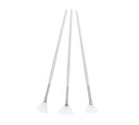 SKISUNO 3pcs Long Handle Fan Shape Mask Brushes for DIY Skin Care Professional Facial Applicator Tools with Comfortable Grip Evenly Apply Mud Masks for Teen and Adult Skincare Routine
