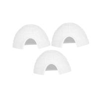 SKISUNO 3pcs Miniature Ice House Models Realistic Decorative Igloo Figurines for Dollhouses and Micro Landscape Decorations Educational Arctic Environment Learning for Creativity