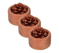 SKISUNO 3pcs Minimalist Wooden Diffuser for Essential Oils Portable Wood Fragrance Diffuser Compact Aromatherapy for Home Office Car Travel Without Electricity Water