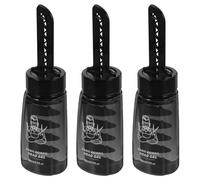 SKISUNO 3pcs Refillable Hair Gel Bottles with Comb for Men Plastic Styling Gel Containers Portable and Lightweight Hair Wax Dispenser for Home and Barber Use