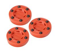SKISUNO 3pcs Roller Hockey Puck High Density Composite Low Friction Glide for Indoor Outdoor Training Smooth Surface Hockey Balls for Youth and Adult Practice