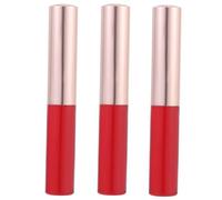 SKISUNO 3pcs Silicone Lip Brush Set Lid Portable Round Tip Lip Applicator for Lipstick and Concealer Makeup Brush for Women