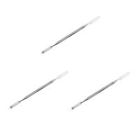 SKISUNO 3pcs Stainless Steel Mixing Tool Color Modulation Bar for Foundation Eye Shadow Concealer Cosmetic Mixing Tool Easy to Clean for Professional Home Use Silver