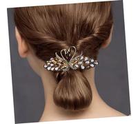 SKISUNO 3pcs Vintage Swan Hair Clips Rhinestone Wedding Decorative Elegant Crystal Hairpins for Women Bridal Party Accessory