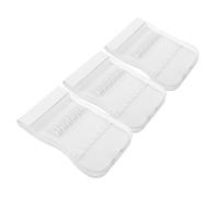 SKISUNO 3pcs Water Flosser Tips Storage Case with Slots Transparent Dustproof Organizer Boxes for Family Oral Care Portable Dental Irrigator Tips Holder Compatible with Waterpik for Travel