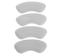 SKISUNO 4 Pairs Foam Heel Pads for Shoes That are Too Big - Self-Adhesive Heel Grips Liner Cushions - Anti-Slip Loosen Shoes Inserts for Loafers Blister Prevention Grey