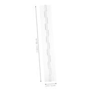 SKISUNO 4 Pcs Acrylic Hinges Transparent Smooth Operation Clear Hinges for Cabinet Jewelry Box Display Stand Crafts