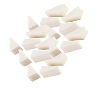 SKISUNO 40pcs White Wedge Makeup Sponges Puff for Manicure and Makeup Application, Easy to Hold Reusable Cosmetic Beauty Tool for Precise Face Blending