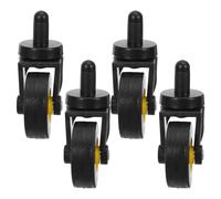 SKISUNO 4pcs 2-inch Swivel Caster Wheel Kit for 20l 24l Mop Buckets, Industrial Rubber Replacement Trolley Wheels for Cleaning Cart Accessories