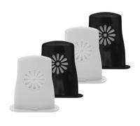 SKISUNO 4pcs Acoustic Guitar Humidifier Sound Hole Cover for Moisture Control and Crack Prevention with Slow Release Absorption Cotton Core and Sturdy Abs Material, for Acoustic and Folk