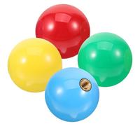 SKISUNO 4pcs Arcade Game Joystick Ball Handle Replacement Solid Sturdy Gaming Rocker Knobs for Fighting Game Controllers Multi-color Set Red Yellow Blue Green and Arcade Machines